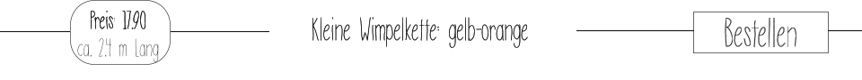 Kleine Wimpelkette: gelb-orange Bestellen Preis: 17.90 ca. 2.4 m Lang
